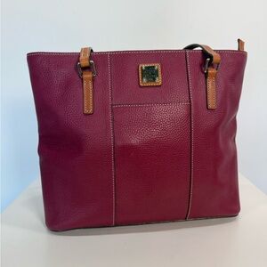 Vintage Dooney & Bourke Red Leather Tote